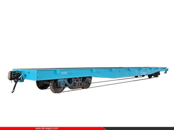 60T Pay Load Railway Flat Wagon General Purpose Flatbed RailCar 1435mm Standard Gauge