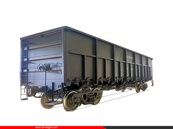 1520mm Broad Gauge Coal Open Wagon GOST Standard 70T Pay Load Bottom Doors 